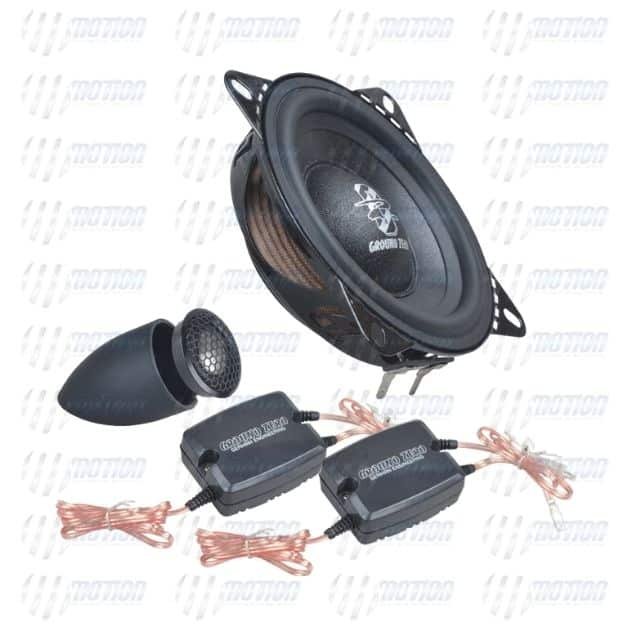 Motion Ec tienda para tu auto. Sistema altavoces de componentes de 4 ″ y 2 vías con baja profundidad de instalación e impedancia de 3 ohmios. quito cuenca guayaquil ambato